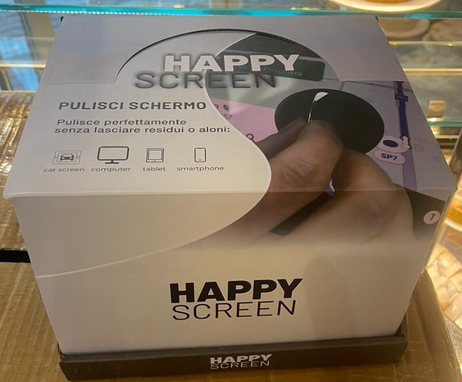HAPPY SCREEN, PULISCI SCHERMO CON CALAMITA PER DISPLAY TOUCH